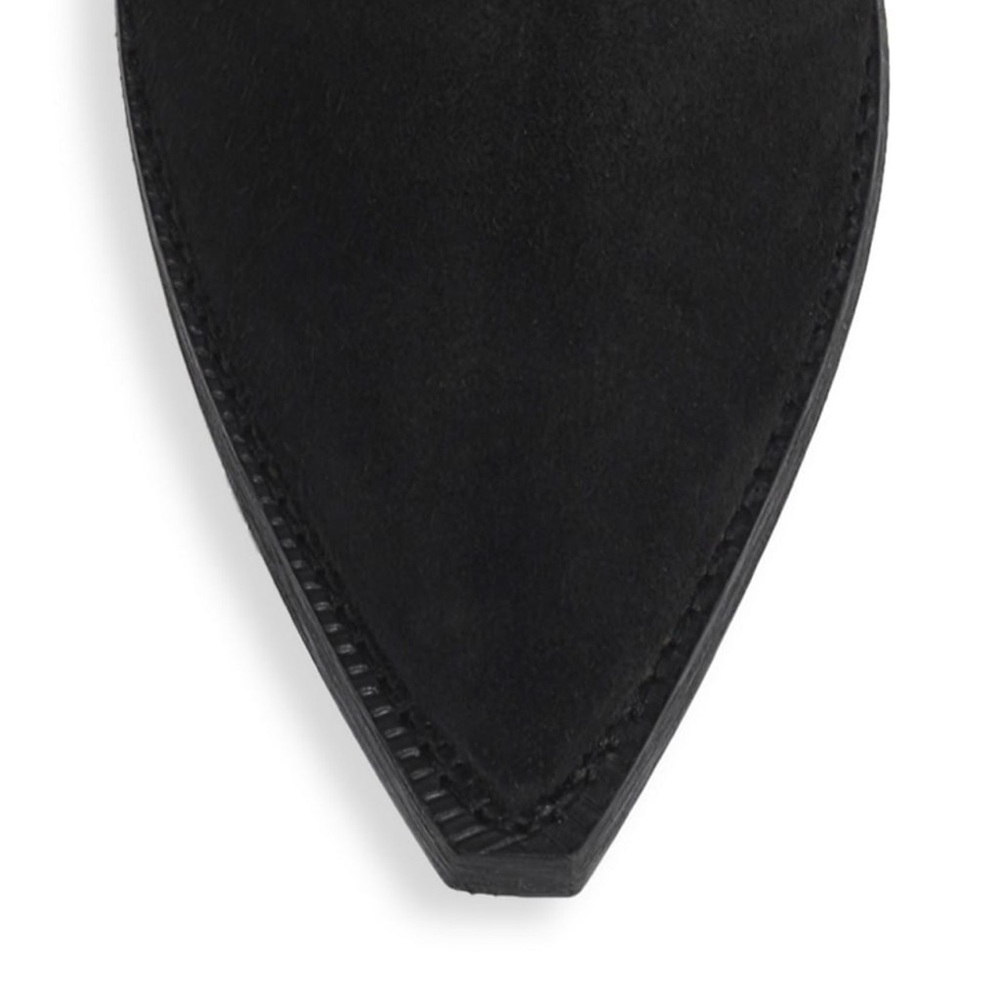 Saint Laurent Lukas Suede Western Ankle Boots - Picture 7 of 10